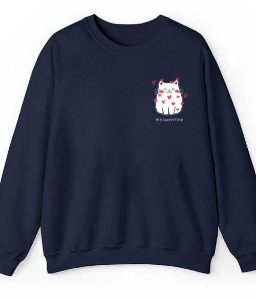 Meowentine Teacher Sweatshirt
