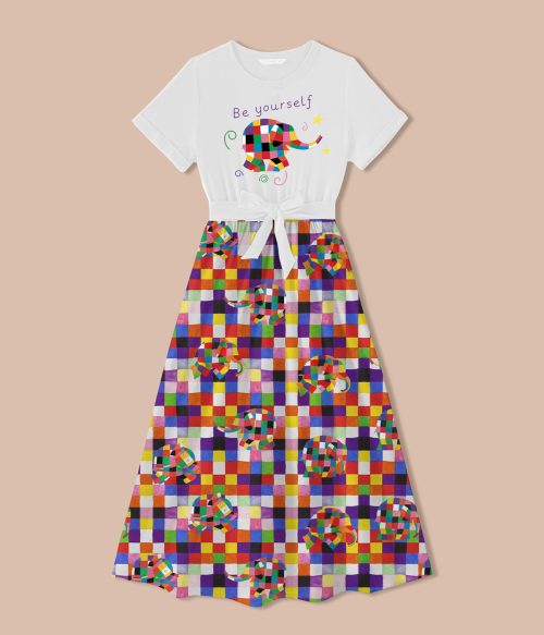 Be Yourself Elephant Elemer Teacher One Piece Dress