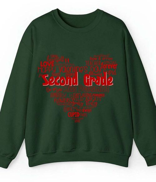 Personalized Teacher's Valentine's Day Teacher Sweatshirt