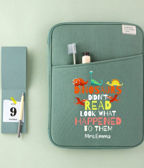 Personalized Dinosaurs Didn't Read Look What Happened To Them 13" MacBook Case