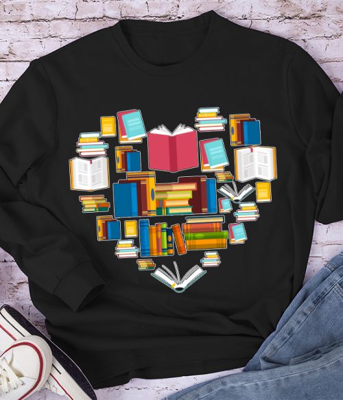 Fill Your Heart With Books Long Sleeve T-Shirt