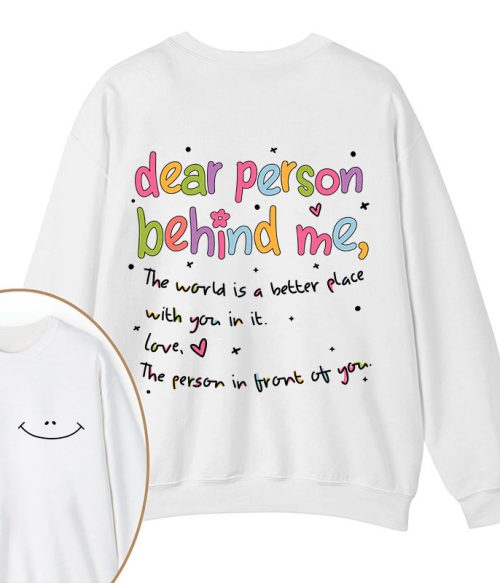 Happy Face Teacher Two Sided Sweatshirt