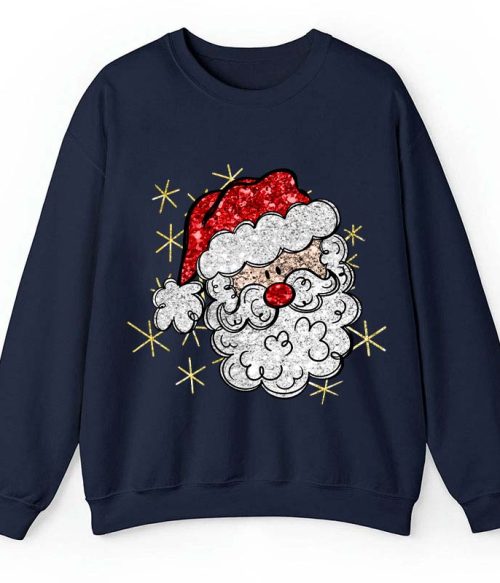 Santa Claus Christmas Teacher Sweatshirt