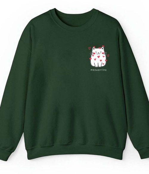 Meowentine Teacher Sweatshirt
