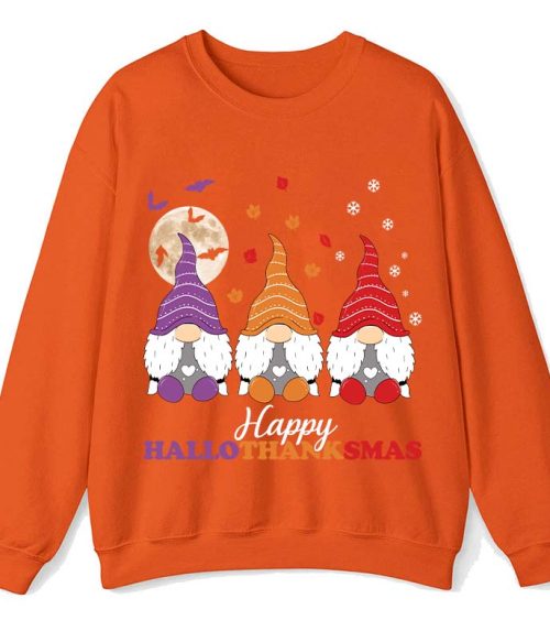 Happy Hallothanksmas Teacher Sweatshirt