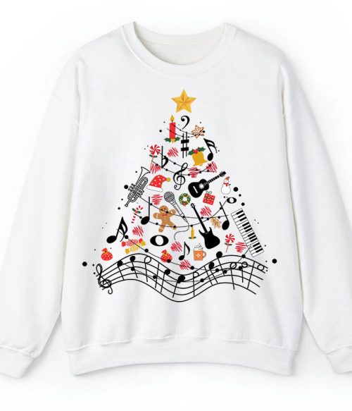 Musical Christmas Tree Teacher Sweatshirt