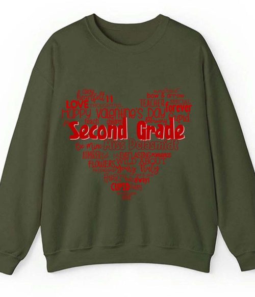 Personalized Teacher's Valentine's Day Teacher Sweatshirt