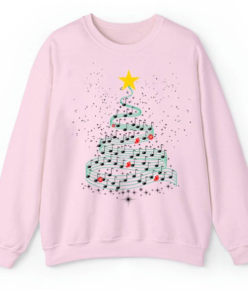 Music Note Christmas Tree Teacher Sweatshirt