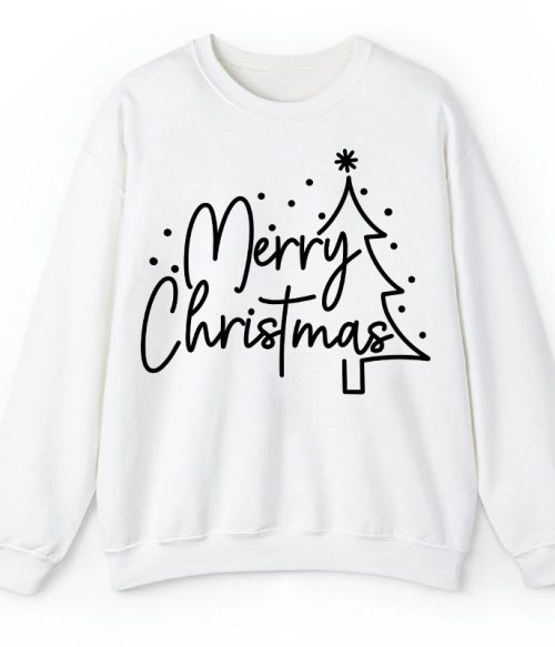 Merry Christmas Simple Christmas Teacher Sweatshirt