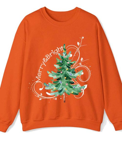 Merry And Bright Christmas Teacher Sweatshirt