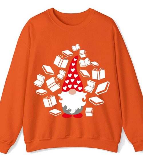 A Bookholic Gnomes Teacher Sweatshirt