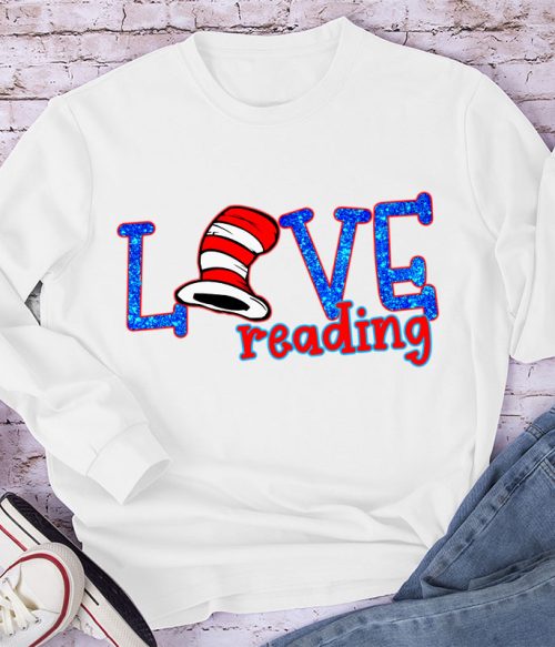 Love Reading Red Hat Long Sleeve T-Shirt