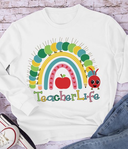 Alive Colourful Rainbow Long Sleeve T-Shirt
