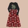 Personalized Be Merry Be Jolly Be Kind Christmas Teacher Long-Sleeved One Piece Dress