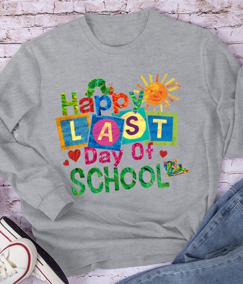 Summer Happy Last Day Of School Teacher Long Sleeve T-Shirt