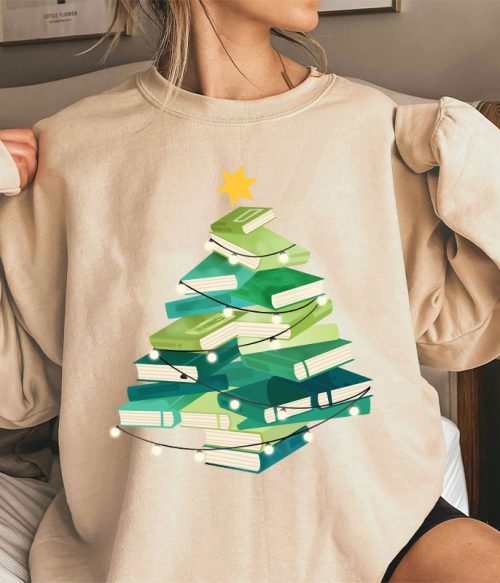 Christmas Book Teacher Sweatshirt