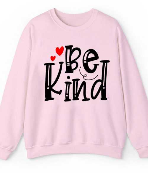Be Kind Red Heart Teacher Sweatshirt
