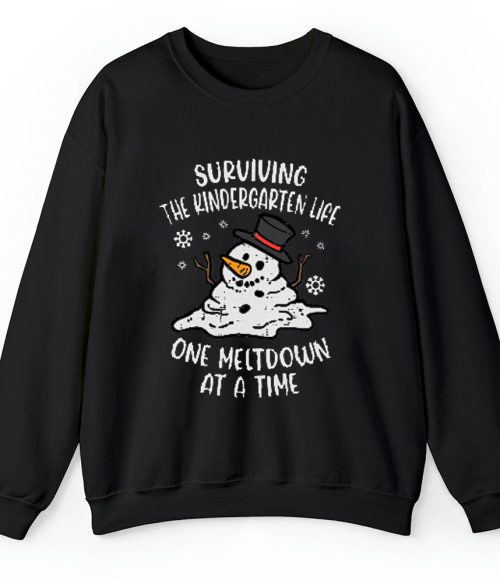 Personalized Surviving The Teacher Life One Meltdown At A Time Teacher Sweatshirt