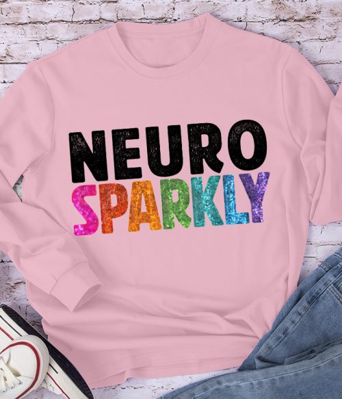 Neuro Sparkly Teacher Long Sleeve T-Shirt