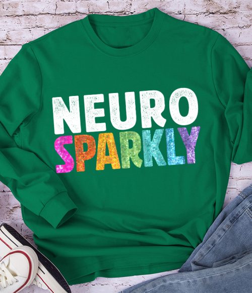 Neuro Sparkly Teacher Long Sleeve T-Shirt