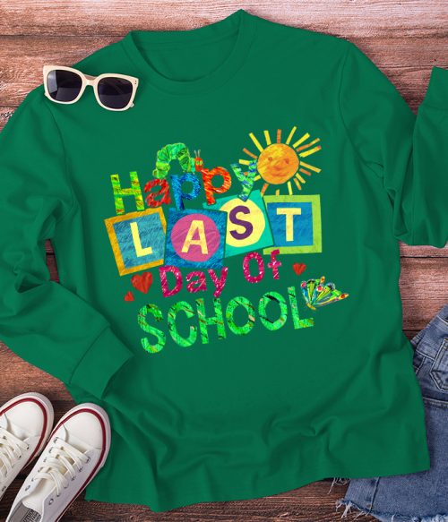 Summer Happy Last Day Of School Teacher Long Sleeve T-Shirt