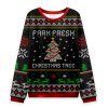 Farm Fresh Christmas Tree Teacher Ungly Knit Sweatshirt