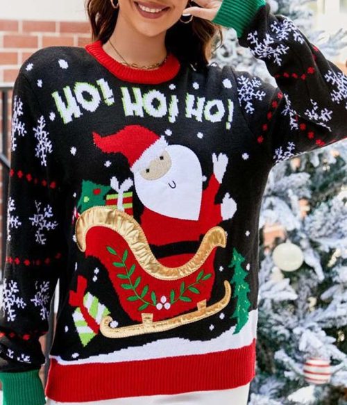 Ho Ho Ho Santa Claus Sweater