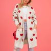 Sweet Heart Knit Cardigan Sweater
