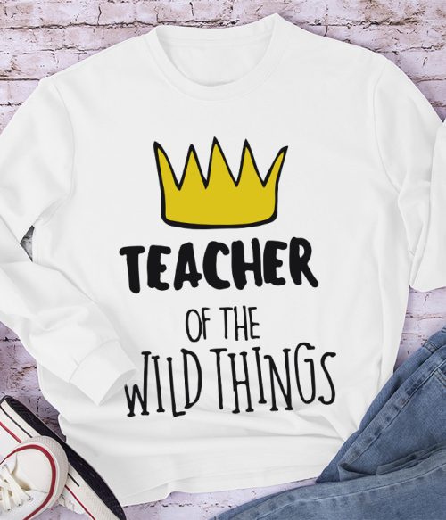 Teacher Of The Wild Things Crown Long Sleeve T-Shirt