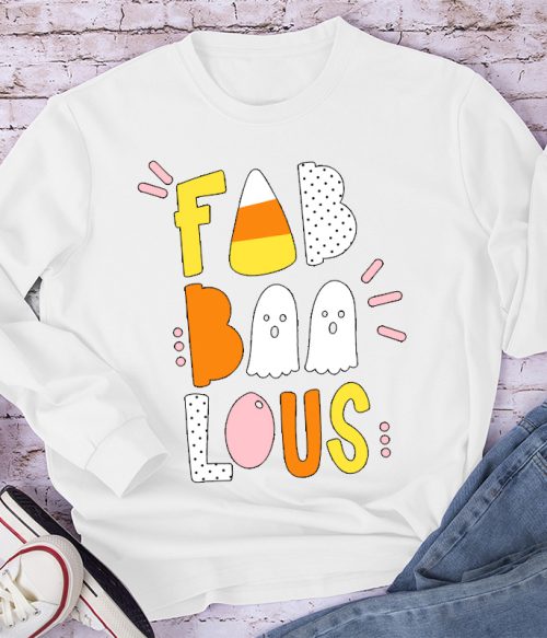Fab Boo Lous Happy Sunny Vibes Long Sleeve T-Shirt