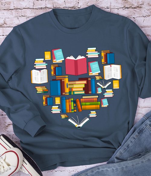 Fill Your Heart With Books Long Sleeve T-Shirt