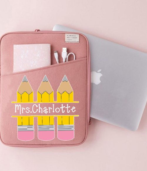 Personalized Pencil Teacher 13 MacBook Case