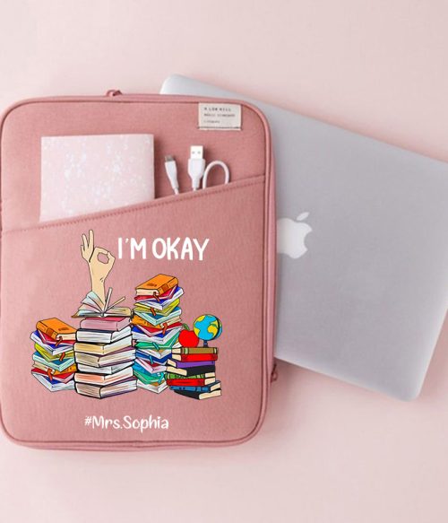 Personalized I'm Okay Teacherlife 13" MacBook Case