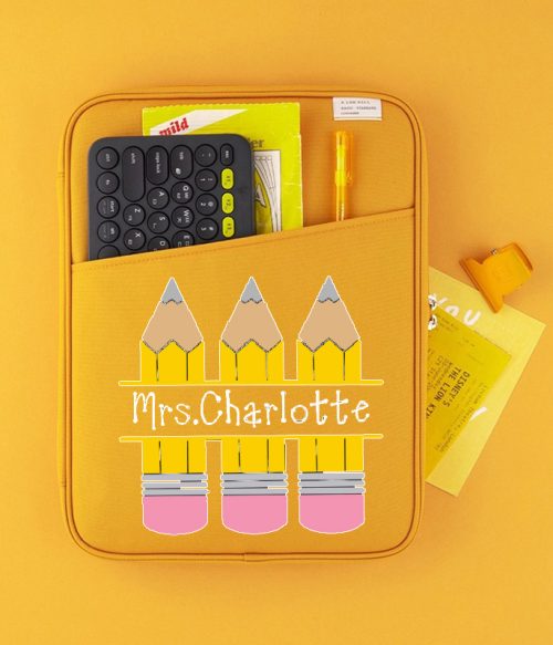 Personalized Pencil Teacher 13 MacBook Case