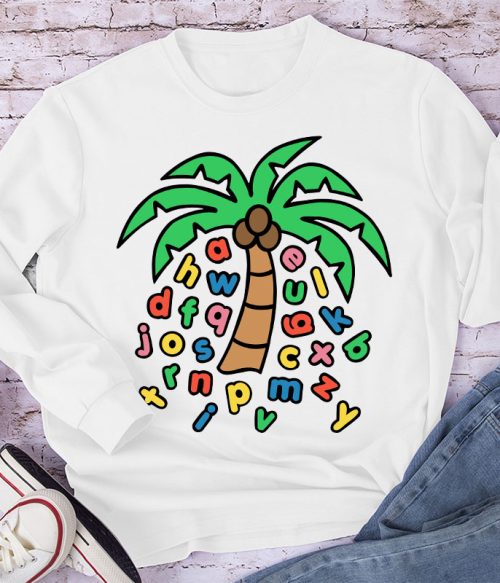 Letters Were Raining Down On The Coconut Trees Long Sleeve T-Shirt