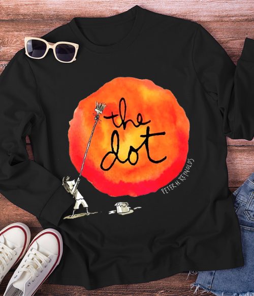 Draw A Dot Teacher Long Sleeve T-Shirt