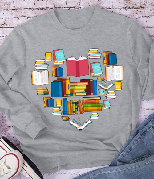 Fill Your Heart With Books Long Sleeve T-Shirt