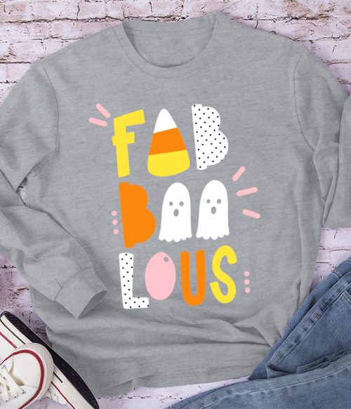 Fab Boo Lous Happy Sunny Vibes Long Sleeve T-Shirt