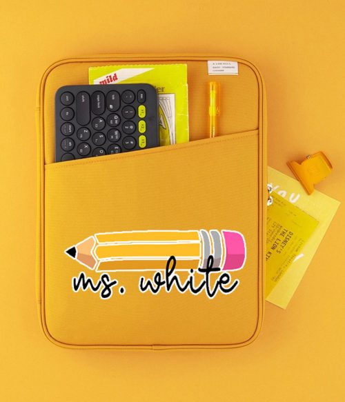 Personalized Pencil Teacher 13 MacBook Case