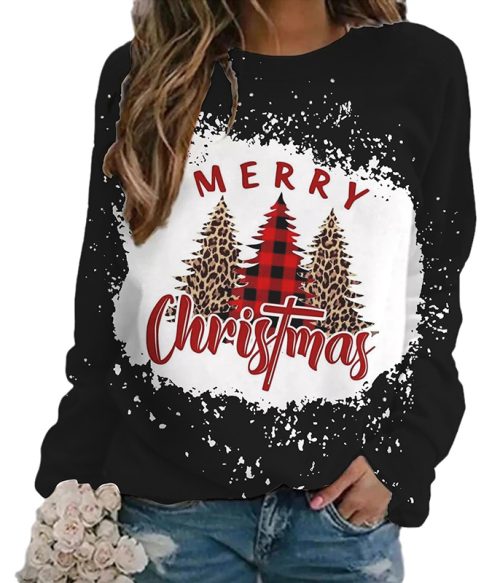 Merry Christmas Teacher Printed Sweatshirt