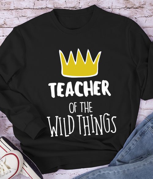 Teacher Of The Wild Things Crown Long Sleeve T-Shirt