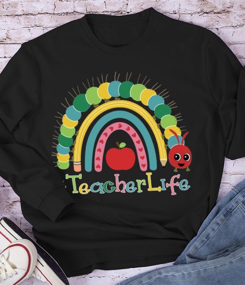 Alive Colourful Rainbow Long Sleeve T-Shirt