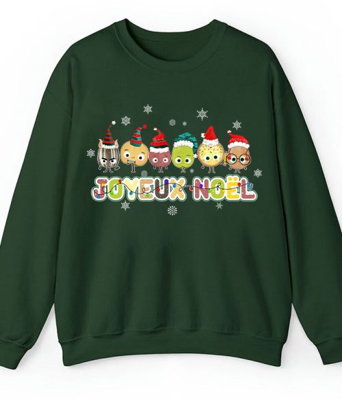 Joyeux Noël Cute Teacher Sweatshirt